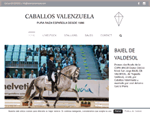 Tablet Screenshot of caballosvalenzuela.com